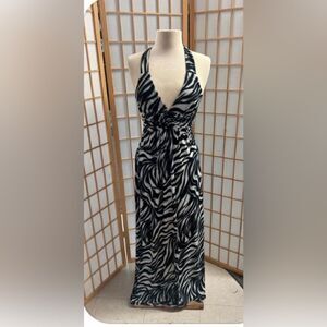 ‎EPILOGUE BLACK N GREY MAXI SUNDRESS